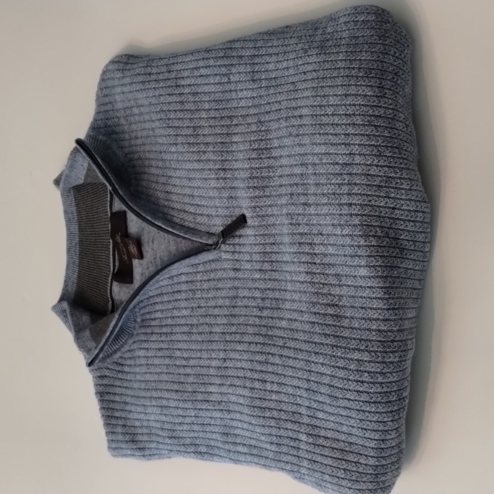 Tasso Elba Blue Knit Sweater M
